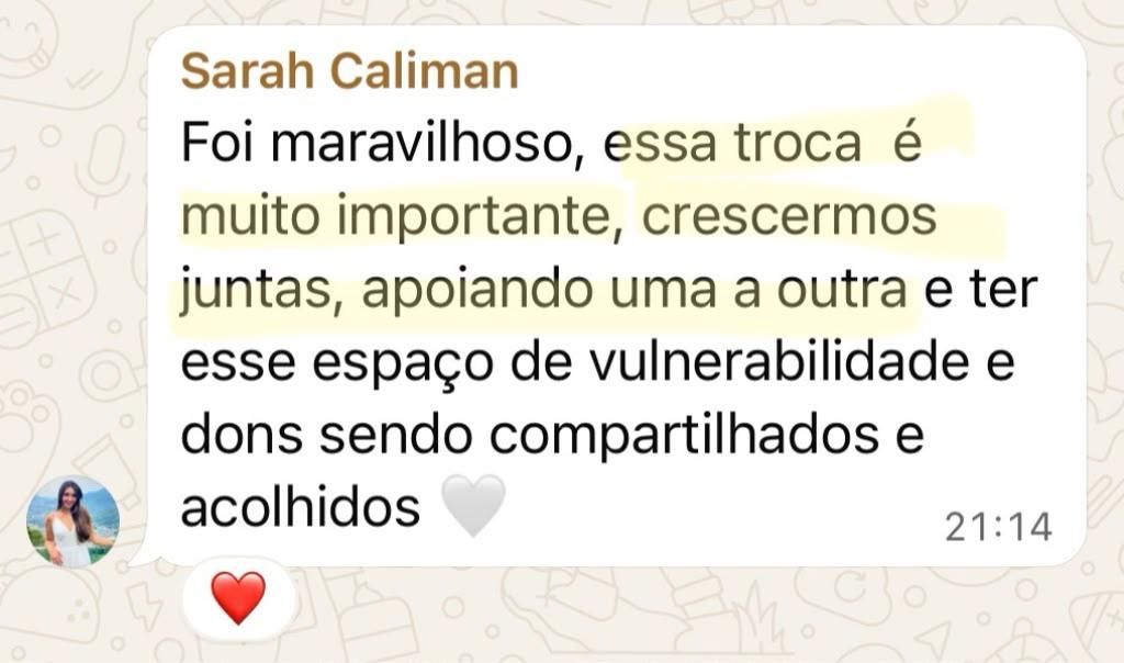 Depoimento de participante da Comu